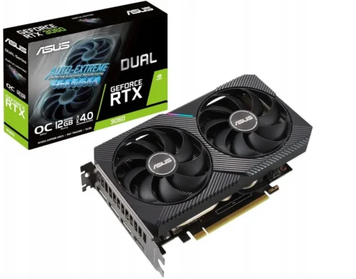 Asus видео карта GeForce RTX 3060 DUAL OC V2 12GB GDDR6 192bit 3DP/HDMI