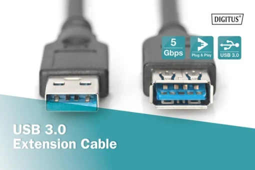 Digitus USB 3.0 extension cable, A/M - A/F 1,8m - Image 5