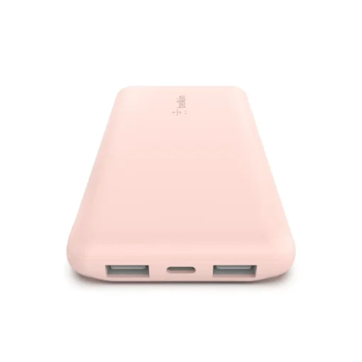 Belkin PowerBank 10 000mAh USB A & C 15W rose gold - Image 4