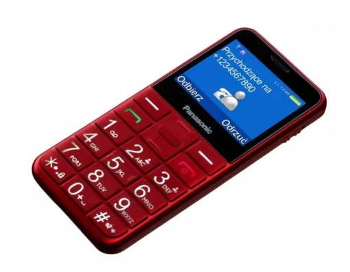 Panasonic Senior mobile phone KX-TU155 red - Image 3