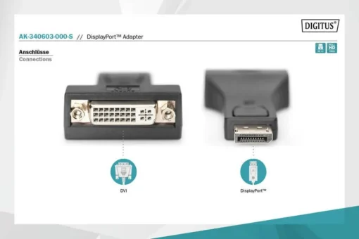 Digitus Adapter DisplayPort / DVI-I M / Z - Image 5