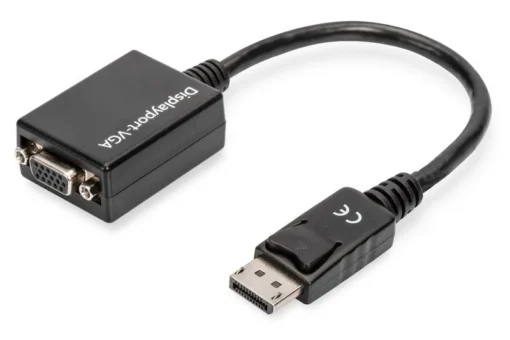 Digitus Adapter DisplayPort do VGA DP/HD15 M/F 0.15cm