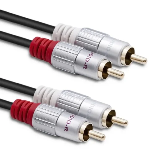 Qoltec Cable 2xRCA male 2xRCA male