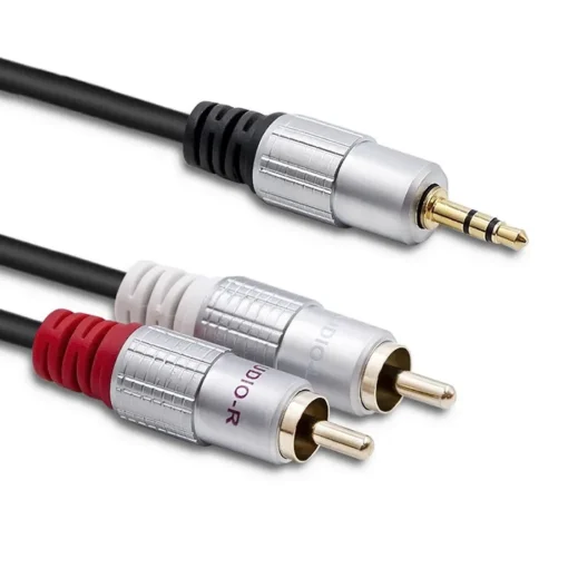 Qoltec Cable 2xRCA Mini Jack 3.5mm