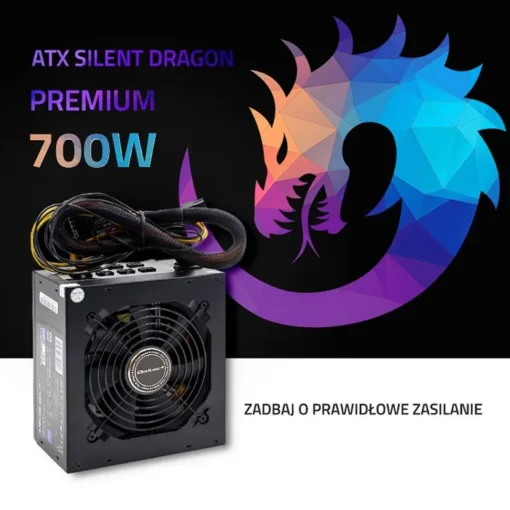 Qoltec ATX захранващ блок SILENT DRAGON 700W, 80 Plus - Image 3