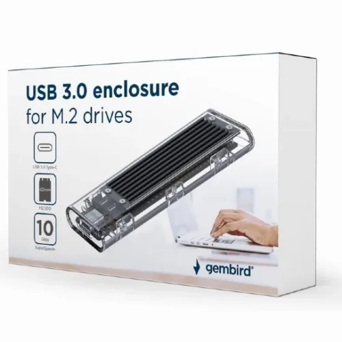Gembird кутия за външен диск M.2 USB 3.0
