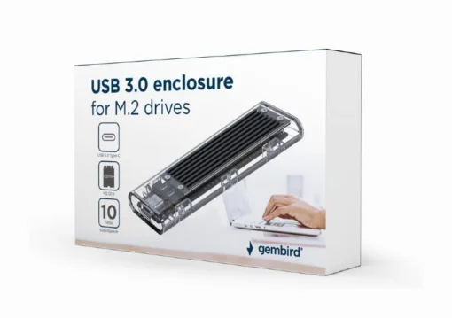 Gembird кутия за външен диск M.2 USB 3.0