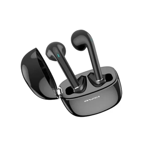 AWEI Earphones Bluetooth T28 TWS+docking Black - Image 3