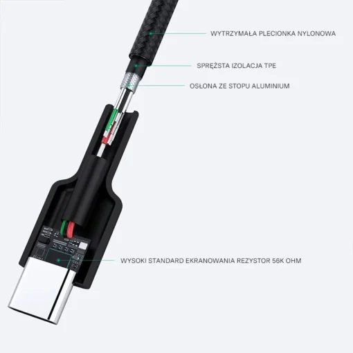 AUKEY CB-CA2 OEM nylon Quick Charge USB C-USB - Image 3