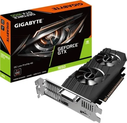 Gigabyte видео карта GeForce GTX 1650 OC LP 4GB 128bit GDDR5 HDMI/DP/DVI