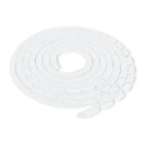 Qoltec Cable organizer 14mm 10m white