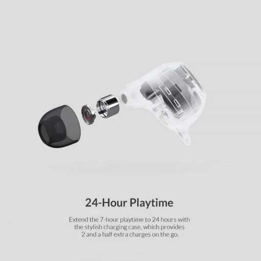 AUKEY EP-T10 Dark Grey Premium True Wireless Bluetooth Earbuds | IPX5 | A2DP | AVRCP | HFP | HSP | SBC | AAC | 88dB | 16Ohm - Image 3