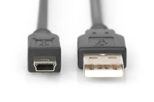 Digitus USB2.0 Cable 1m USB A/miniUSB B (5p) M/M - Image 2