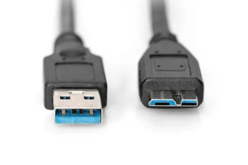 Digitus USB 3.0 connection cable USB A - Micro USB B 1m - Image 2