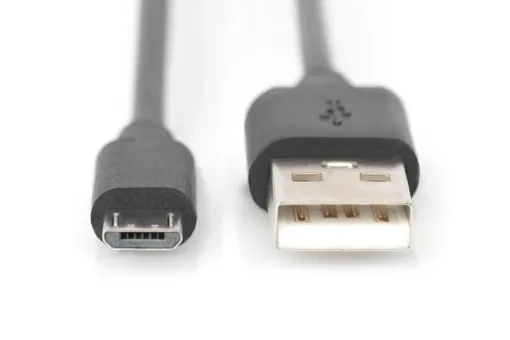 Digitus Connection Cable USB 2.0 High Speed Type USB A /micro USB B M/M black 1m - Image 2