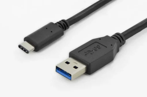 Digitus Connection cable USB 3.0 SuperSpeed USB Type A / C USB M / M black 1m - Image 3