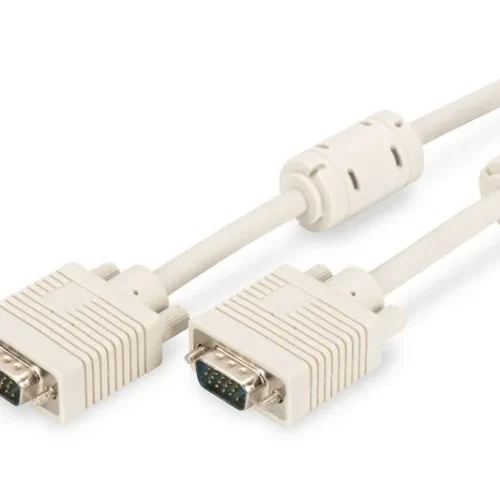 Digitus кабел VGA 10m DSUB15/DSUB15 M/M beige