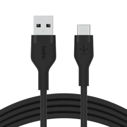 Belkin Cable BoostCharge USB-A/USB-C silicone 1m, black - Image 3