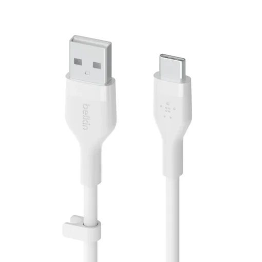 Belkin Cable BoostCharge USB-A/USB-C silicone 1m, white - Image 2