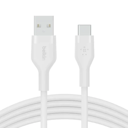 Belkin Cable BoostCharge USB-A/USB-C silicone 1m, white - Image 3