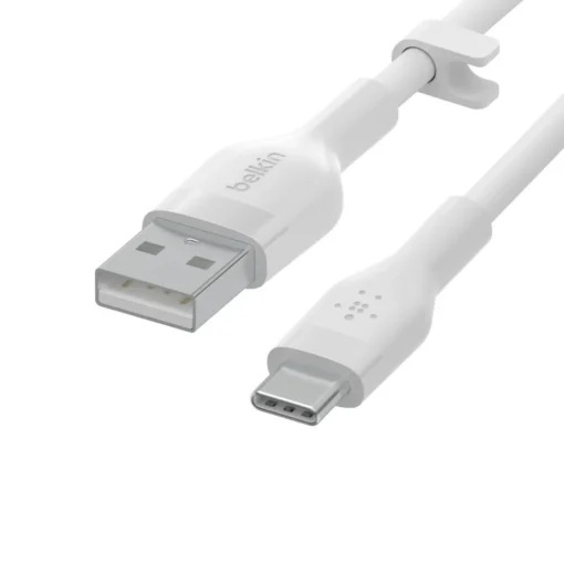 Belkin Cable BoostCharge USB-A/USB-C silicone 1m, white - Image 4