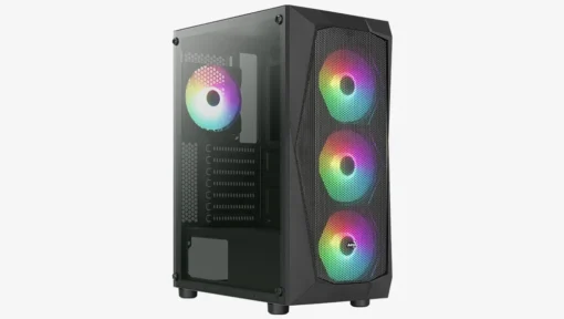 AeroCool кутия за компютър Falcon Acrylic USB 3.0 Mid Tower black - Image 2