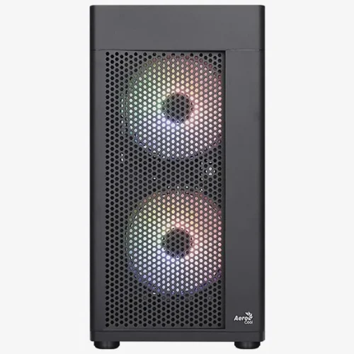 AeroCool кутия за компютър Hexform TG FRGB USB 3.0 Mini Tower черен
