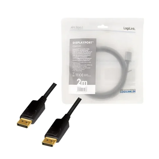 LogiLink DisplayPort cable, 4K/60 Hz,DP/M do DP/M,alu, 2m - Image 5