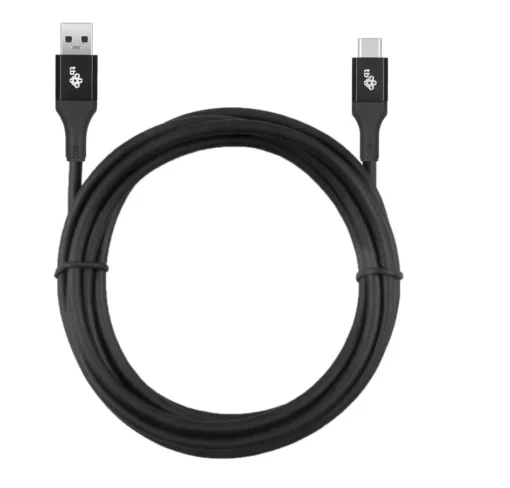 TB Cable USB 3.0-USB C 2m PREMIUM 3A black TPE - Image 2