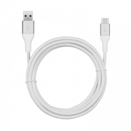 TB Cable USB 3.0 - USB C 2m PREMIUM 3A white TPE - Image 5