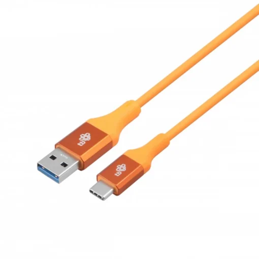 TB Cable USB 3.0 - USB C 2m PREMIUM 3A orange TPE - Image 2