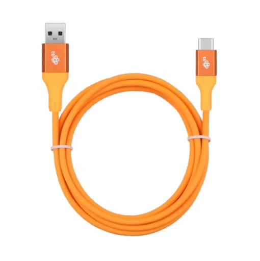 TB Cable USB 3.0 - USB C 2m PREMIUM 3A orange TPE - Image 5