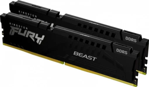 Kingston памет DDR5 Fury Beast 16GB(2* 8GB)/5200 CL40 black