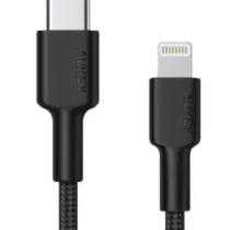 AUKEY кабел CB-CL02 Black nylon Lightning-USB C | USB Power Delivery USB-PD | certificate MFi