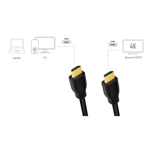 LogiLink HDMI cable 4K/60Hz, CCS , black, 3m - Image 5