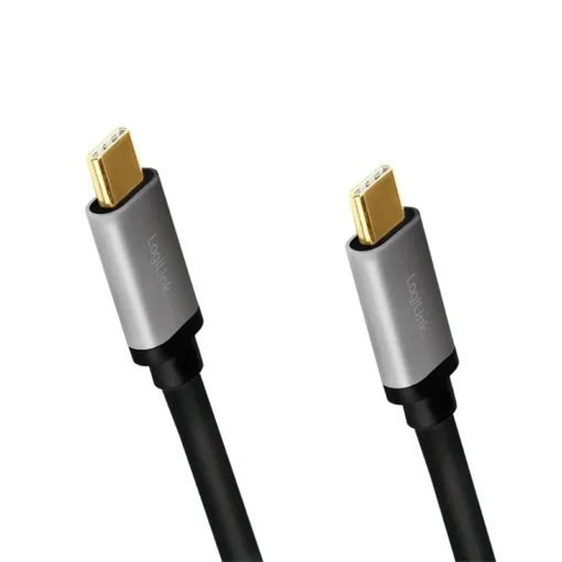 LogiLink USB-C M/M cable, PD, alu, 1.5m - Image 2