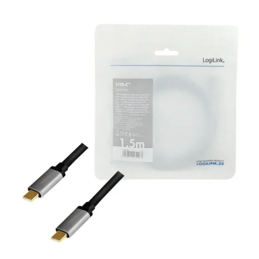 LogiLink USB-C M/M cable, PD, alu, 1.5m - Image 5