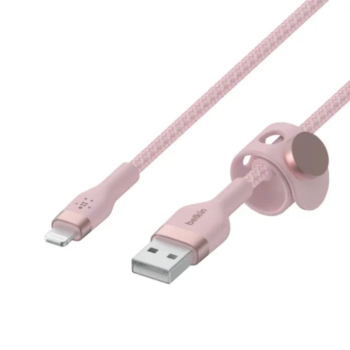 Belkin Cable BoostCharge USB-A for Lightning silicone, 2m, pink - Image 4