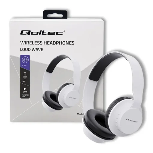 Qoltec Wireless headphones with microphone, BT 5.0 JL - Image 3