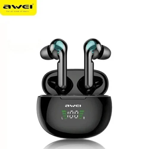 AWEI Bluetooth слушалки 5.0 TWS T15P Black