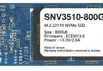 Synology SSD drive SATA 800GB M2 22110 SNV3510-800G