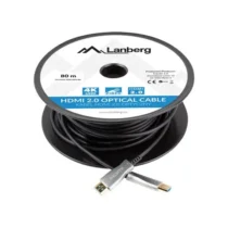 Lanberg кабел HDMI M/M v2.0 CA-HDMI-20FB-0800-BK 80m black