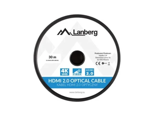 Lanberg Cable HDMI M/M v2.0 CA-HDMI-20FB-0300-BK 30m black - Image 3