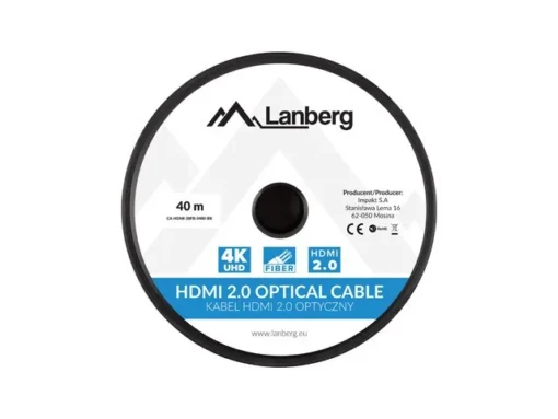 Lanberg Cable HDMI M/M v2.0 CA-HDMI-20FB-0400-BK 40m black - Image 3