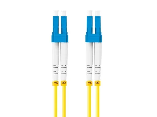 Lanberg Fiber optic patchcord Sm Lc/Upc-Lc/Upc Duplex 3.0Mm 1M żółty - Image 2