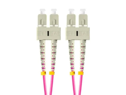 Lanberg Fiber optic patch cord Mm Sc/Upc-Sc/Upc Duplex 3.0mm 2m violet - Image 2