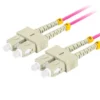 Lanberg Fiber optic patch cord Mm Sc/Upc-Sc/Upc Duplex 3.0mm 2m violet