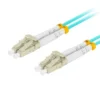 Lanberg Fiber optic patch cord Mm Lc/Upc-Lc/Upc Duplex 3.0mm 1m Aqua