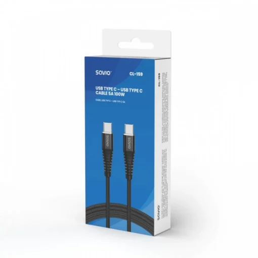 Savio USB type C cable CL-159 - Image 2