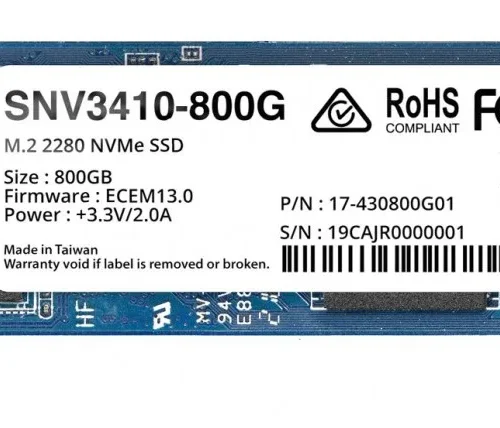 Synology SSD диск SATA 800GB M2 2280 SNV3410-800G